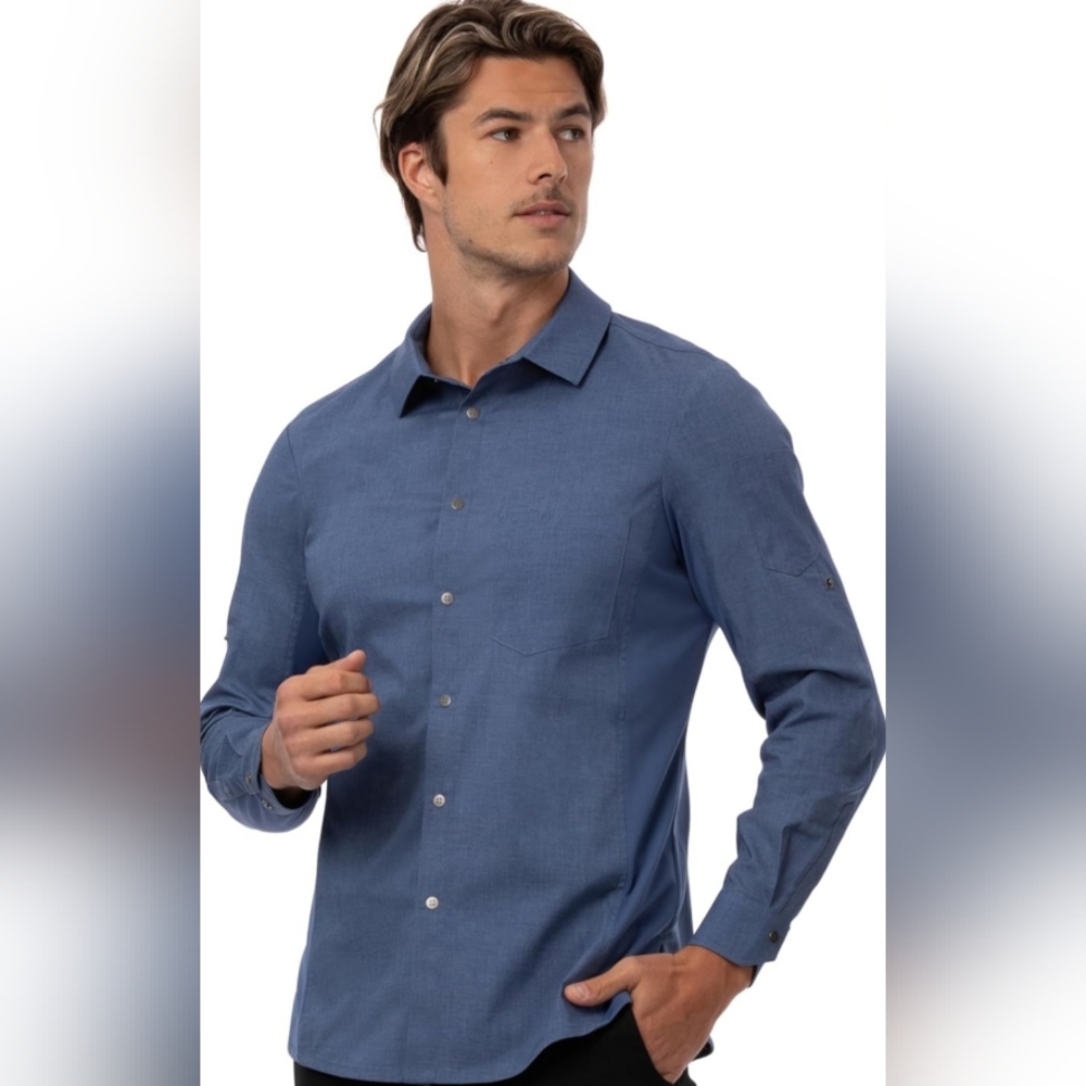 Chef Works Men's Seville Shirt with Mesh Panels